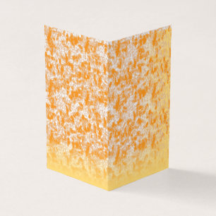 Tarjeta Patrón textil con un vibrante naranja y dorado