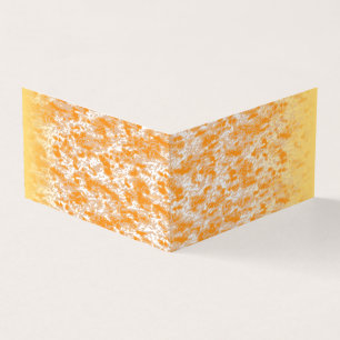 Tarjeta Patrón textil con un vibrante naranja y dorado