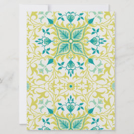 Tarjeta Patrón vírico (de William Morris)