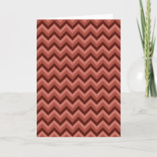 Tarjeta Patrón zigzag en tonos rojos de Guay