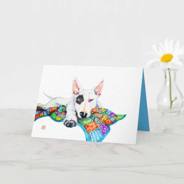 Tarjeta Patrona blanca en el arte (Planta pequeña)