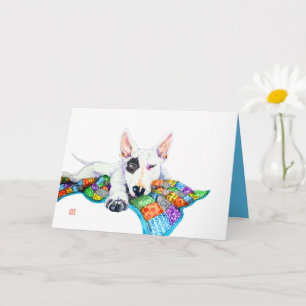 Tarjeta Patrona blanca en el arte