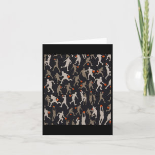 Tarjeta Patrones de tela de baloncesto negros