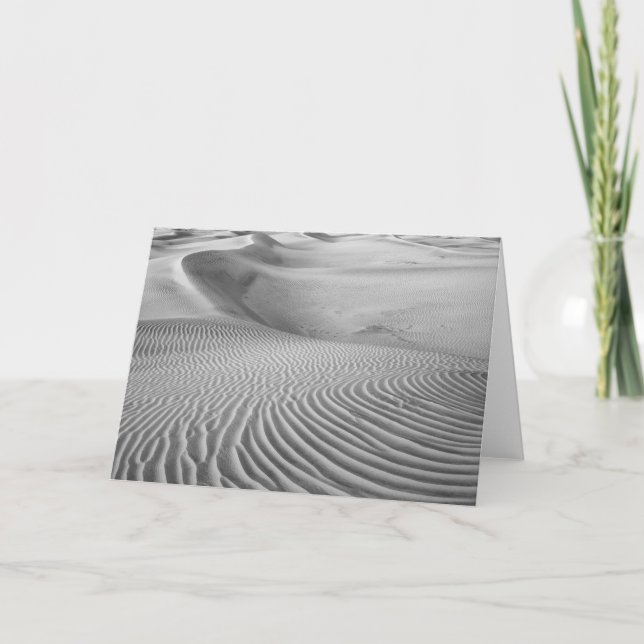 Tarjeta Patrones En Las Dunas De Arena (Anverso)