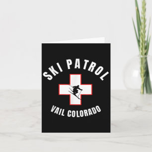 Tarjeta Patrulla de esquí de Vail Colorado