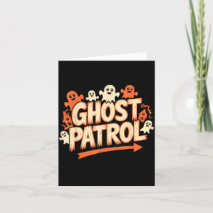 Tarjeta Patrulla de fantasmas Halloween Fantasma divertido