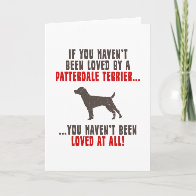 Tarjeta Patterdale Terrier (Anverso)