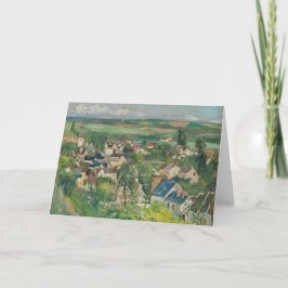 Tarjeta Paul Cezanne - Auvers, vista panorámica