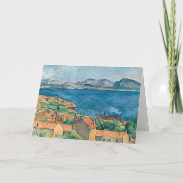 Tarjeta Paul Cezanne - Bahía de Marsella, vista desde Esta (Anverso)