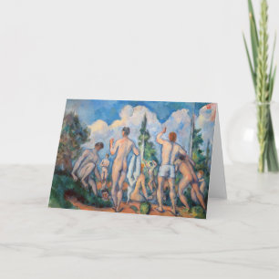 Tarjeta Paul Cezanne - Bañistas