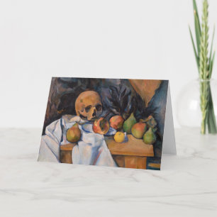 Tarjeta Paul Cezanne - Bodegón con calavera