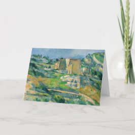 Tarjeta Paul Cezanne - Casas en Provenza, Valle de Riaux