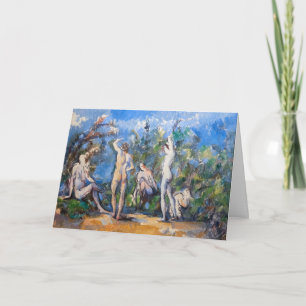 Tarjeta Paul Cezanne - Cinco Bañistas