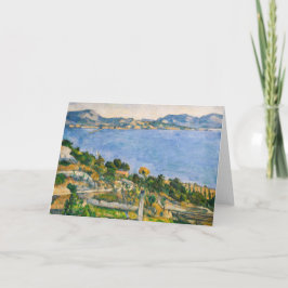 Tarjeta Paul Cezanne - Golfo de Marsella visto desde Estaq