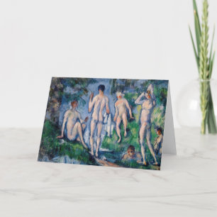 Tarjeta Paul Cezanne - Grupo de Bañistas
