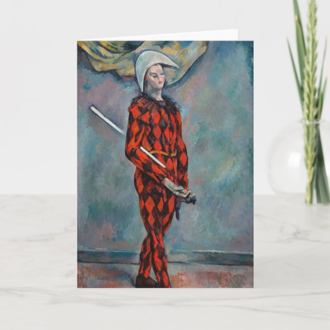 Tarjeta Paul Cezanne - Harlequin (Anverso)