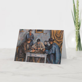 Tarjeta Paul Cezanne - Los jugadores de cartas