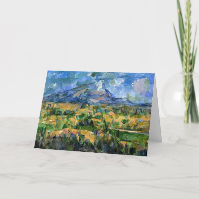 Tarjeta Paul Cezanne - Mont Sainte-Victoire (Anverso)