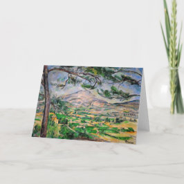 Tarjeta Paul Cezanne - Mont Sainte-Victoire y Pino Grande