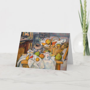 Tarjeta Paul Cezanne - Naturaleza Muerta con Cesta