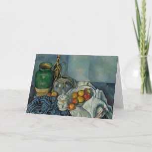Tarjeta Paul Cezanne - Todavía la vida con manzanas