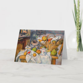 Tarjeta Paul Cezanne - Todavía la vida con una canasta