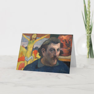 Tarjeta Paul Gauguin - Autorretrato con Cristo Amarillo