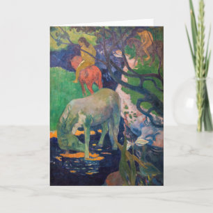Tarjeta Paul Gauguin - El Caballo Blanco