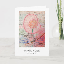 Tarjeta Paul Klee, Blossoming (1934), arte abstracto moder