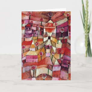 Tarjeta Paul Klee - Jardín de Rosas