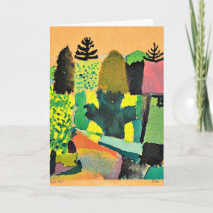 Tarjeta Paul Klee - Parque, arte abstracto