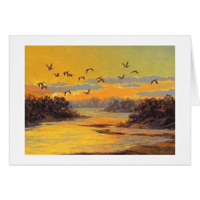 Tarjeta Paul McGehee "Canadian Sunset" (Anverso (Horizontal))