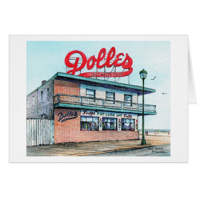 Tarjeta Paul McGehee "Candyland - Rehoboth Beach" (Anverso (Horizontal))