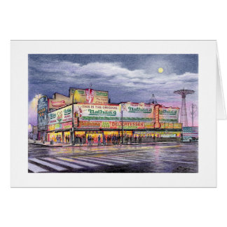 Tarjeta Paul McGehee "Coney Island Recuerdos"