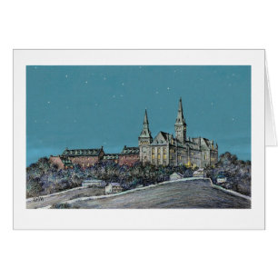 Tarjeta Paul McGehee "Georgetown - Healy Hall"