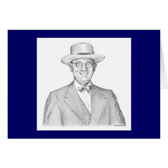 Tarjeta Paul McGehee "Harry S Truman" (Anverso (Horizontal))