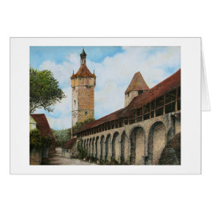 Tarjeta Paul McGehee "Klingen Tower - Rothenburg"