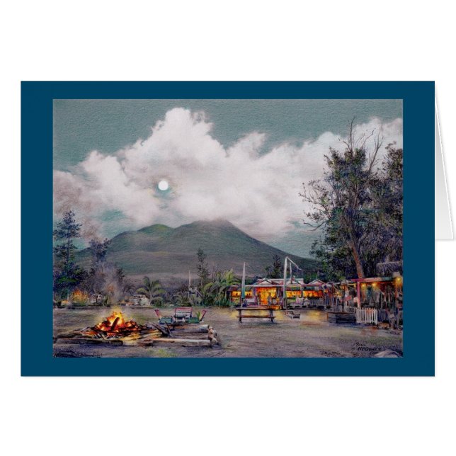 Tarjeta Paul McGehee "Nevis-Sunshine's by Moonligh (Anverso (Horizontal))