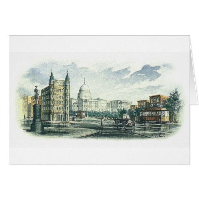 Tarjeta Paul McGehee "Pennsylvania Avenue" (Anverso (Horizontal))