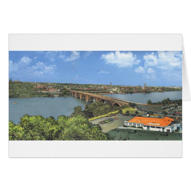 Tarjeta Paul McGehee "Potomac River Vista 1955" (Anverso (Horizontal))