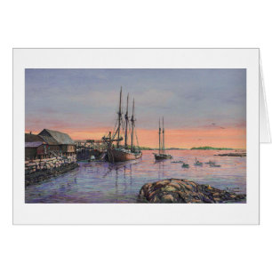 Tarjeta Paul McGehee "Schooners at Stonington"