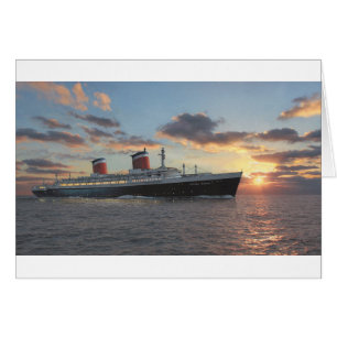 Tarjeta Paul McGehee "SS "United States" at Sea"