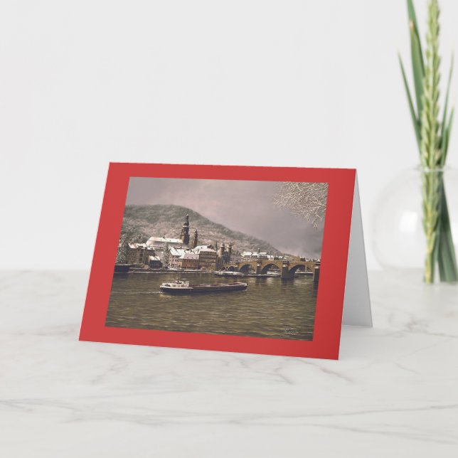 Tarjeta Paul McGehee "Winter in Heidelberg" (alemá (Anverso)