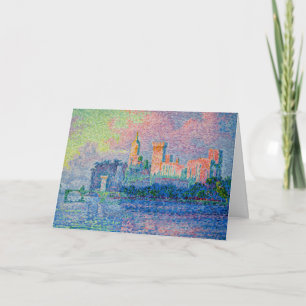 Tarjeta Paul Signac - El Palacio Papal, Aviñón
