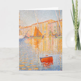Tarjeta Paul Signac - La Boya Roja, Saint-Tropez