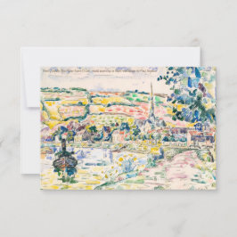 Tarjeta Paul Signac-Petit Andely-The River Bank 1920-1929