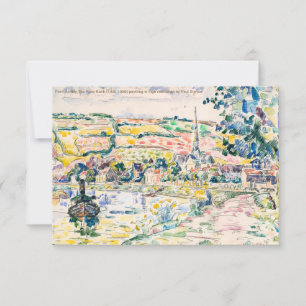 Tarjeta Paul Signac-Petit Andely-The River Bank 1920-1929