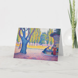 Tarjeta Paul Signac - Saint-Tropez, Fontaine des Lices