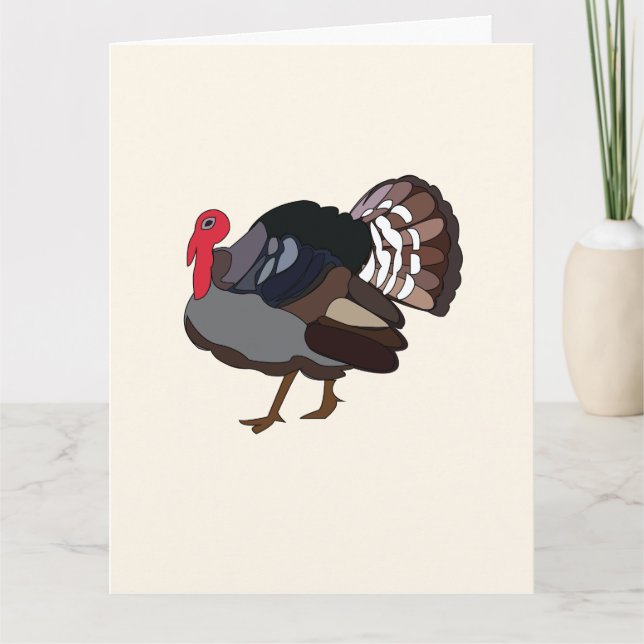 Tarjeta Pavo Ave Turquía (Anverso)