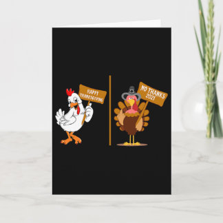 Tarjeta Pavo de Acción de Gracias No Gracias Gruñón Hallow